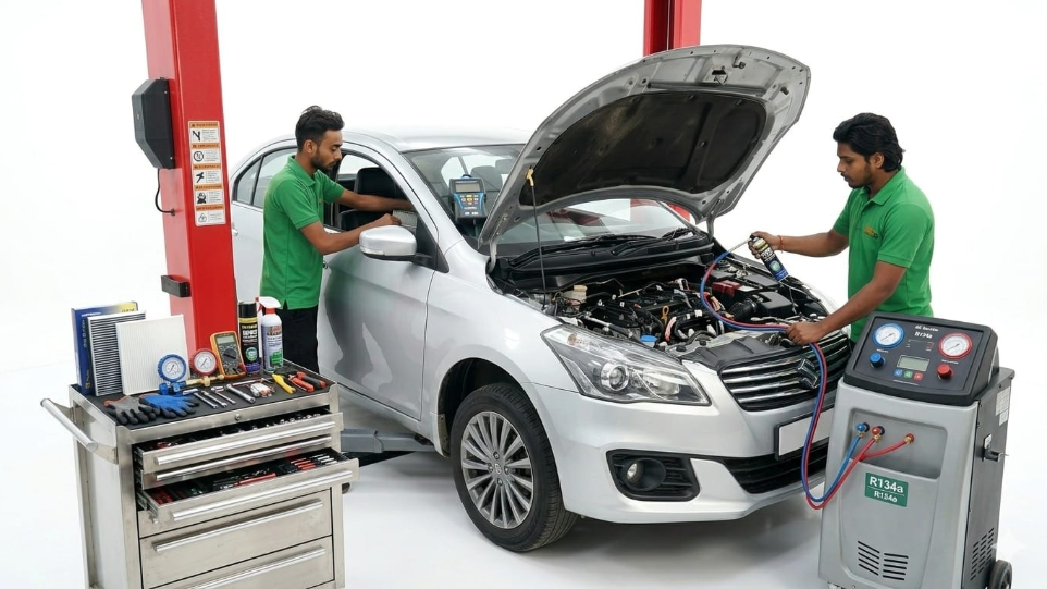 car air conditioning maintenance service at Hari Kripa Services