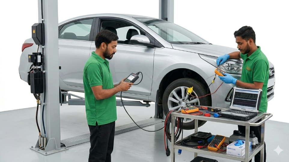 car engine fault detection using diagnostic scanner at Hari Kripa Services