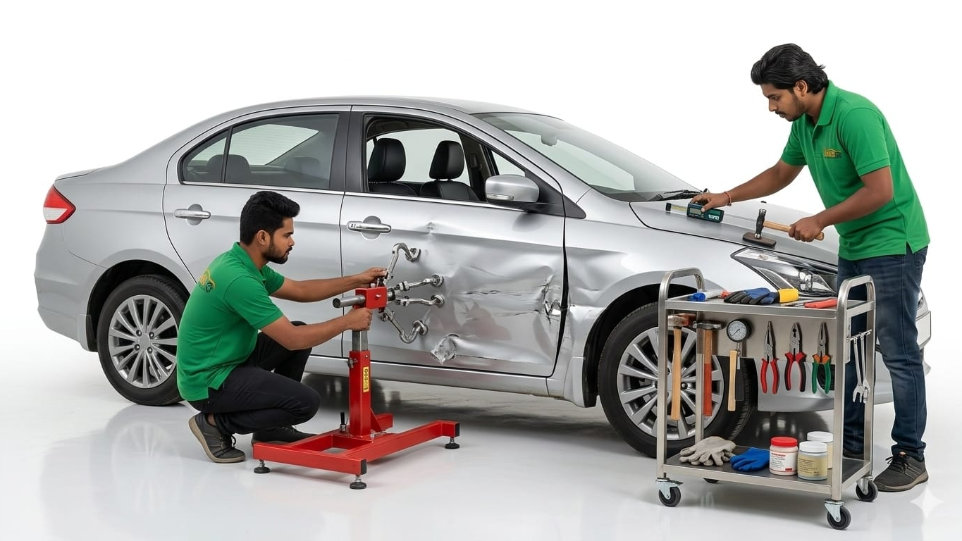 car body repair and painting service at Hari Kripa Services