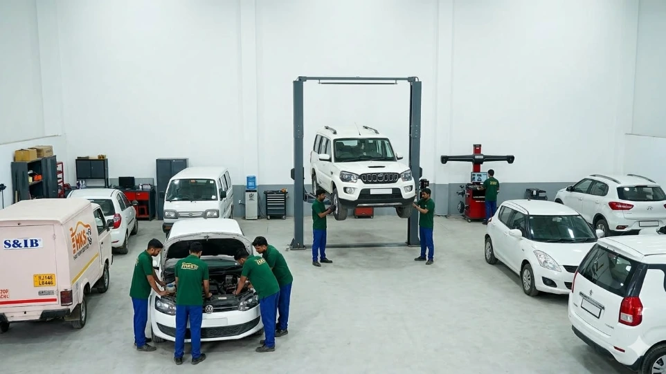 car service workshop at Hari Kripa Services in Lohamandi Jaipur