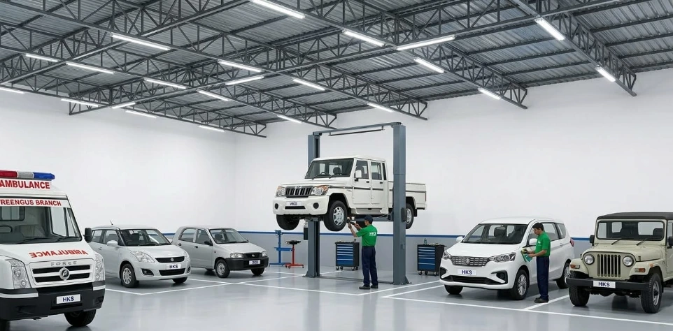 car service workshop at Hari Kripa Services in Ringas Reengus near Khatu Shyam Ji