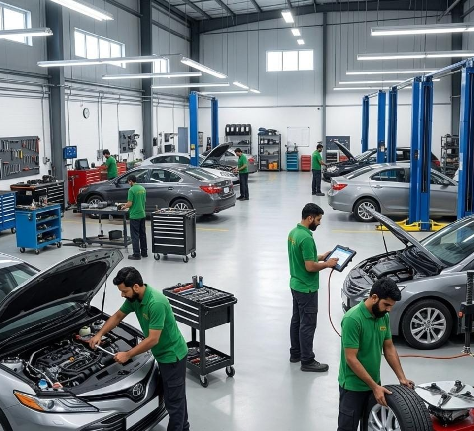Hari Kripa Services HKS professional car repair and maintenance workshop
