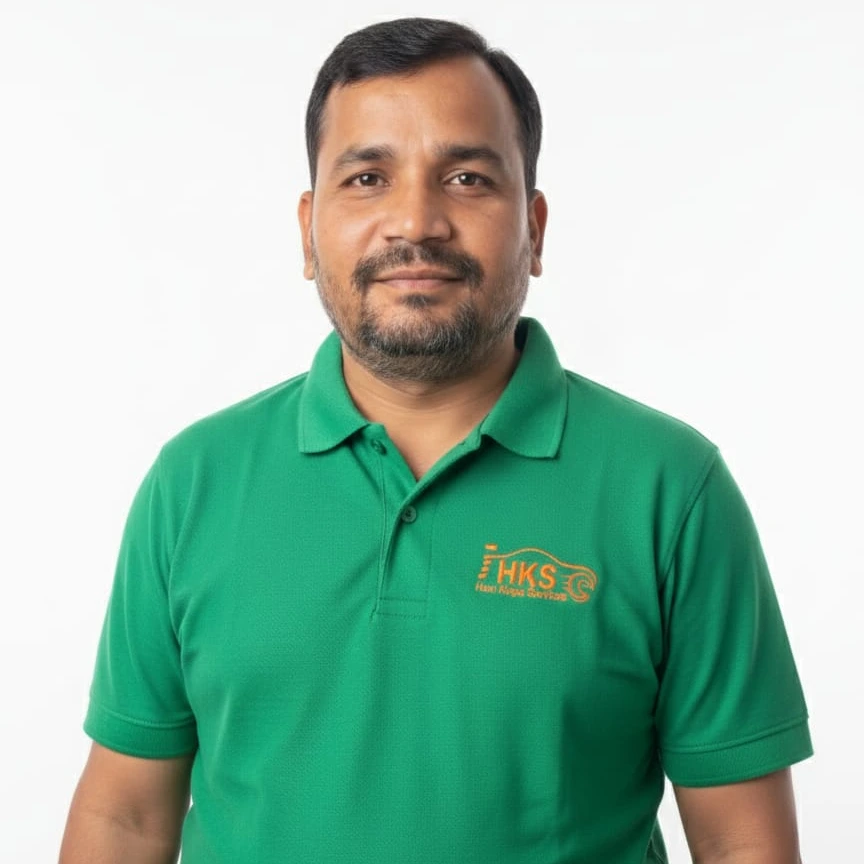 professional automobile technician at Hari Kripa Services car service center