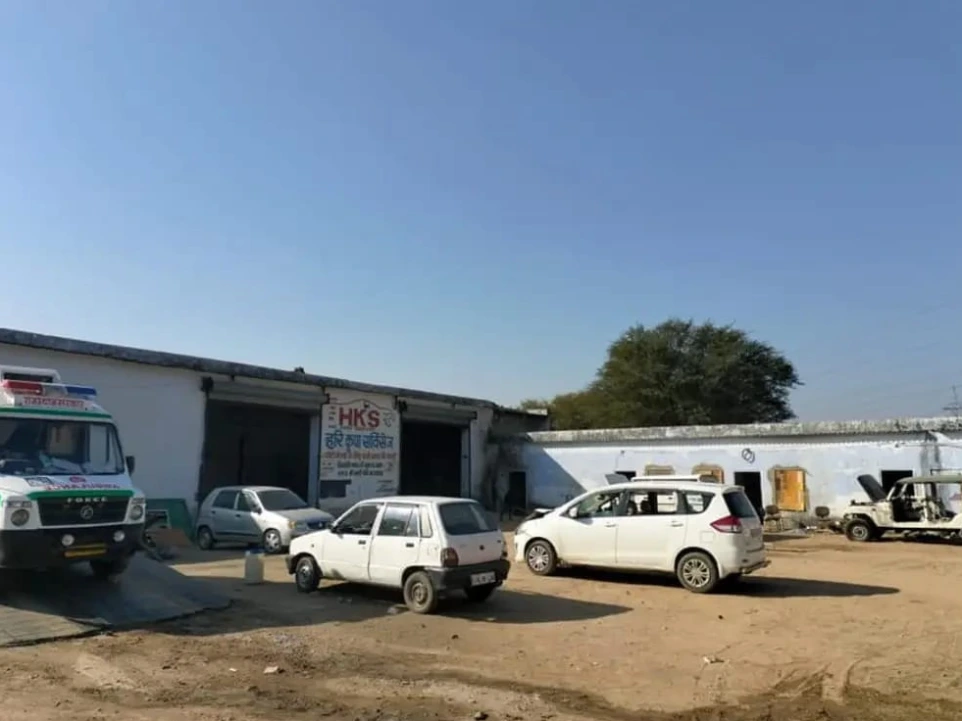 Hari Kripa Services car service center building in Ringas Reengus