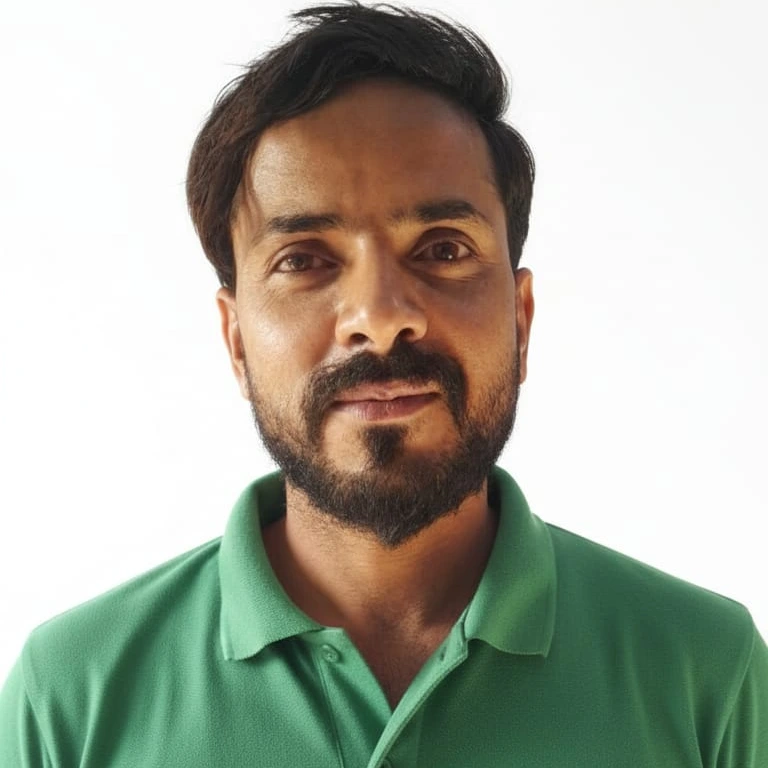 automobile technician working at Hari Kripa Services car repair workshop